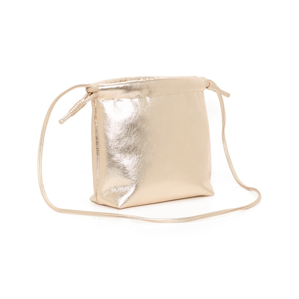 PART TWO Gold Drawstring Handbag